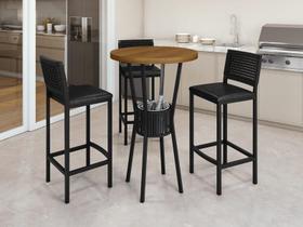 Bistrô Completo com Cooler com 3 Banquetas Paonanda Decor Bistrô Completo com Cooler com 3 Banquetas Paonanda Decor