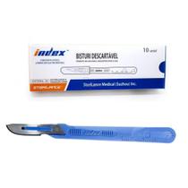 Bisturi Lâmina Aço Inox Esterilizado Gama N20 - 10 Peças Bisturi Lâmina Aço Inox Esterilizado Gama N20 - 10 Peças