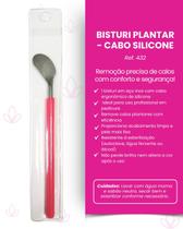 Bisturi Plantar Cutelaria Inox Silicone Bella Brazil Profissional para Manicure e Pedicure