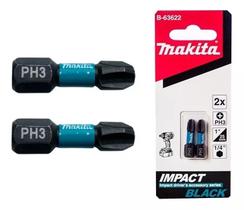 Bit De Impacto Ph3-25Mm 2Pcs Makita B-63622 Imp Black N.F Bit De Impacto Ph3-25Mm 2Pcs Makita B-63622 Imp Black N.F