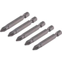 Bit Ponteira Pozidrive No 2 X 50mm Sextavado 1-4 em Aço Cromo Vanádio Fosfatizado Vonder