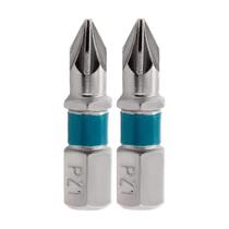 Bit Pozidriv PZ1 Aço Rápido 25mm 2pcs Gross Fixa Magnética Bit Pozidriv PZ1 Aço Rápido 25mm 2pcs Gross Fixa Magnética