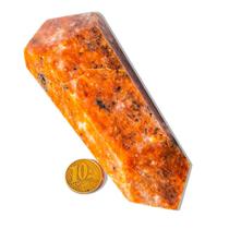 Biterminado Calcita Laranja Sextavado 13 a 14cm Tipo B Biterminado Calcita Laranja Sextavado 13 a 14cm Tipo B