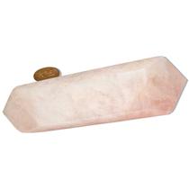 Biterminado Quartzo Rosa Pedra Natural 12 a 13cm Tipo C Biterminado Quartzo Rosa Pedra Natural 12 a 13cm Tipo C