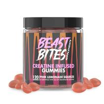 Bites com infusão de creatina BEAST BITES Sabor de limonada rosa