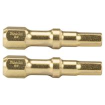 Bits de Torção Allen Hexagonal 4,0 30mm Makita Impact Gold B-42341 com 2 Bits