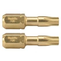 Bits de Torção Torx T25 25mm Makita Impact Gold B-28422 com 2 Bits