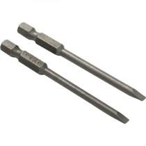Bits fenda encaixe 1/4" 4mm 75mm com 2 peças