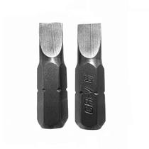 Bits fenda sl6, cromo vanadio, 25mm, 2pcs mtx