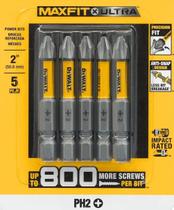 Bits impacto ponta philips ph2 intercambiável 2 polegadas 50mm dewalt maxfit ultra 2 dwaf2ph25h 5 peças parafusadeira Bits impacto ponta philips ph2 intercambiável 2 polegadas 50mm dewalt maxfit ultra 2 dwaf2ph25h 5 peças parafusadeira