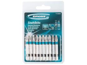 Bits Ph2 1/4 50Mm Aço S2 10 Peças Gross 1133555