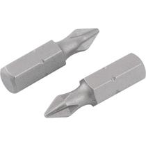 Bits phillips 1/4" x 25 mm nº 2 encaixe 1/4" com 2 peças