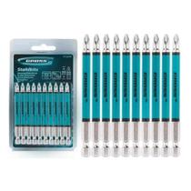 Bits phillips, encaixe 1/4 pol., comprimento 90 mm, 10pcs//gross