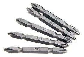 Bits Phillips Magnético Duplo Médio 65 Mm 5 Unidades Makita