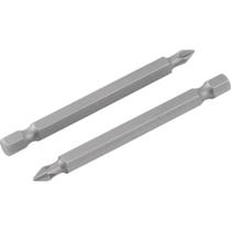 Bits phillips nº 1 - 3/16" x 75 mm encaixe 1/4" com 2 peças Bits phillips nº 1 - 3/16" x 75 mm encaixe 1/4" com 2 peças