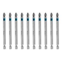 Bits Phillips Ph2 90mm 10pçs Cr-Mo Aço S2 Gross Bits Phillips Ph2 90mm 10pçs Cr-Mo Aço S2 Gross