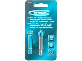 Bits phillips ph2 enc. 1/4" x 50mm imantado com limitador gross - 1145656 Bits phillips ph2 enc. 1/4" x 50mm imantado com limitador gross - 1145656