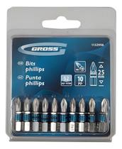 Bits Phllips Ph1 de Aco Cromo Molibdenio 25mm 10pcs Gross Bits Phllips Ph1 de Aco Cromo Molibdenio 25mm 10pcs Gross