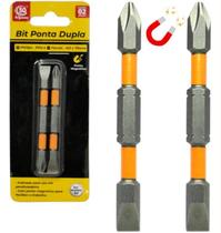 Bits Pontas Duplas Magnéticas 70 mm. 2 peças Philips e Fenda SQ-4314
