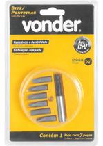 Bits Ponteira Crv 7 Peças 1/4 Vonder - Aço Cromo Vanádio Bits Ponteira Crv 7 Peças 1/4 Vonder - Aço Cromo Vanádio