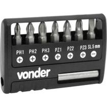 Bits/Ponteira Crv Com 9 Peças Encaixe 1/4Pol Vonder Bits/Ponteira Crv Com 9 Peças Encaixe 1/4Pol Vonder
