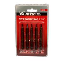 Bits Ponteira Fenda 1/4 Sl 3.5mm X 75mm Kit 5 Pçs - Mtx Bits Ponteira Fenda 1/4 Sl 3.5mm X 75mm Kit 5 Pçs - Mtx
