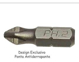 Bits Ponteira Ph2 Para Parafusadeira C/10 Peças - FERRAGENS