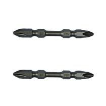 Bits Ponteira Phillips 65mm PH2 Imantado Ponta Dupla de Impacto 2 Peças Webkits