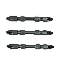 Bits Ponteira Phillips 65mm PH2 Imantado Ponta Dupla de Impacto 3 Peças Webkits