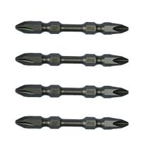 Bits Ponteira Phillips 65mm PH2 Imantado Ponta Dupla de Impacto 4 Peças Webkits