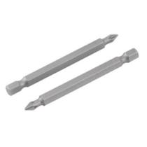 Bits/ponteira phillips S2, encaixe 1/4, nº 2, 1/4 x 75 mm, com 2 peças, VONDER