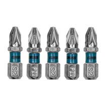 Bits Pozidriv Aço Rápido 5pcs 25mm Gross Cromado Magnético Bits Pozidriv Aço Rápido 5pcs 25mm Gross Cromado Magnético