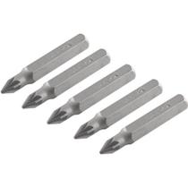 Bits Pozidrive com Encaixe de 1/4" e nº 1 de 38mm com 5 Peças - 3538301038 - VONDER Bits Pozidrive com Encaixe de 1/4" e nº 1 de 38mm com 5 Peças - 3538301038 - VONDER