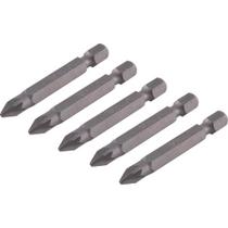 Bits Pozidrive com Encaixe de 1/4" e Ponta nº 2 de 50mm com 5 Peças - 3538302050 - VONDER Bits Pozidrive com Encaixe de 1/4" e Ponta nº 2 de 50mm com 5 Peças - 3538302050 - VONDER