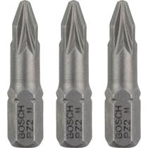 Bits Pozidrive Extra Hard PZ2 25mm 3 Unidades - 2607001558000 - BOSCH
