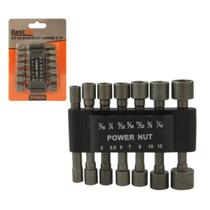 Bits Soquete Canhão Sextavado Profissional haste 1/4" em Kit