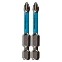 Bits torcao ph2, para ferramentas de impacto, aco cromo molibdenio, 50mm, 2pcs // gross Bits torcao ph2, para ferramentas de impacto, aco cromo molibdenio, 50mm, 2pcs // gross