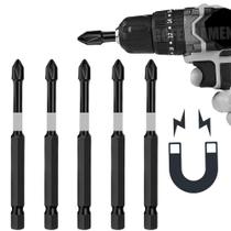 Bits Torção Philips Ponteira Parafusadeira PH2 S2 90MM Magnético 5Pçs - It Blue
