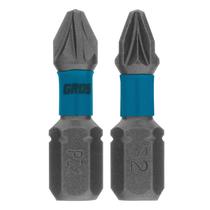 Bits torcao pz2, para ferramentas de impacto, aco cromo molibdenio, 25mm, 2pcs // gross Bits torcao pz2, para ferramentas de impacto, aco cromo molibdenio, 25mm, 2pcs // gross