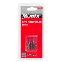 Bits Torx T10 CRV 1/4 x 25mm 2 Peças 1164355 MTX Bits Torx T10 CRV 1/4 x 25mm 2 Peças 1164355 MTX
