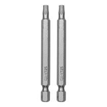 Bits Torx T25 Cromo Vanádio 75mm 2pcs MTX Haste 1/4'' Bits Torx T25 Cromo Vanádio 75mm 2pcs MTX Haste 1/4''