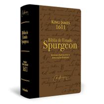 Bkj 1611 Fiel Estudo Spurgeon Marrom Com Preto Pu Importado