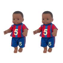 Black African Black Baby Cute Curly Black 12 polegadas Vinil Baby Toy