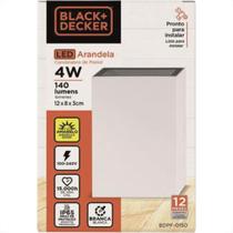 Black Arandela Led B&D 4W Brca 3000K Ip65