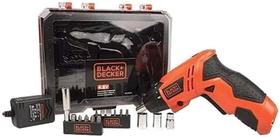 BLACK+DECKER Parafusadeira a Bateria 4.8V Bivolt 200 RPM com 15 Acessórios e Carregador 220V