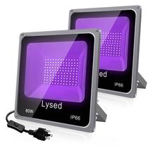 Black Light Lysed 60 W Black Light, pacote com 2 unidades, IP66, à prova d'água Black Light Lysed 60 W Black Light, pacote com 2 unidades, IP66, à prova d'água