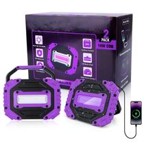 Black Light Roperry recarregável 5000mAh 395nm, pacote com 2 unidades Black Light Roperry recarregável 5000mAh 395nm, pacote com 2 unidades