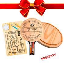 BLACK OFERTA KIT 3Pçs,Tábuas Madeira Redonda, Premium e KIT Frios, Queijos Natural para mesa posta, Cozinha, Petiscos