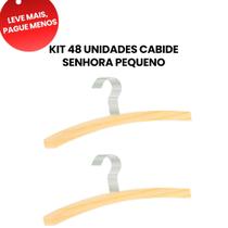 BLACK OFERTA KIT 48 Cabides INFANTIL de Madeira modelo Senhora Pequeno 27cm Bordar, Encapar, Organização, Ganchos, Resistente, lavanderia