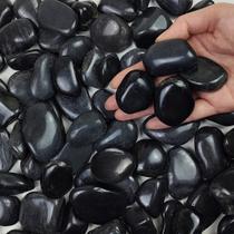 Black Pebbles FANTIAN 1-2 polegadas e 1 kg para plantas de interior e decoração Black Pebbles FANTIAN 1-2 polegadas e 1 kg para plantas de interior e decoração